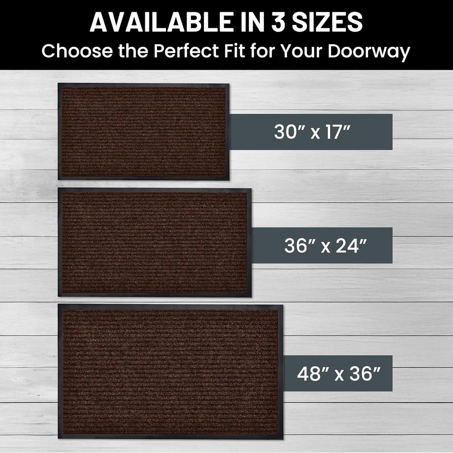 Sierra Concepts Front Door Mat Welcome Floor Mats - Entryway Indoor Outdoor Entrance Doormat