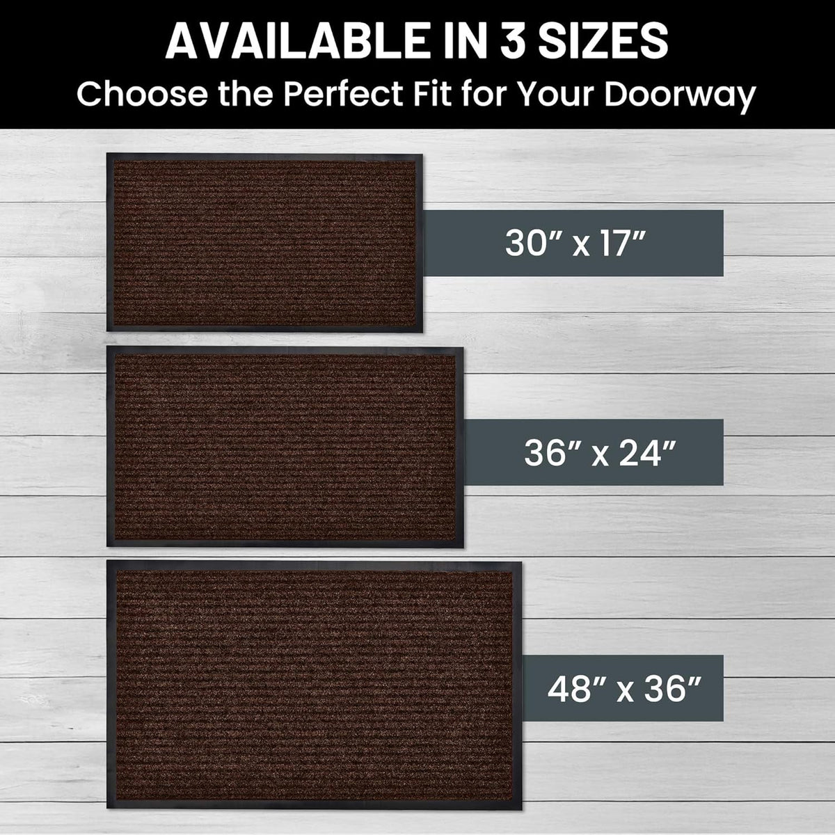 Sierra Concepts Front Door Mat Welcome Floor Mats - Entryway Indoor Outdoor Entrance Doormat