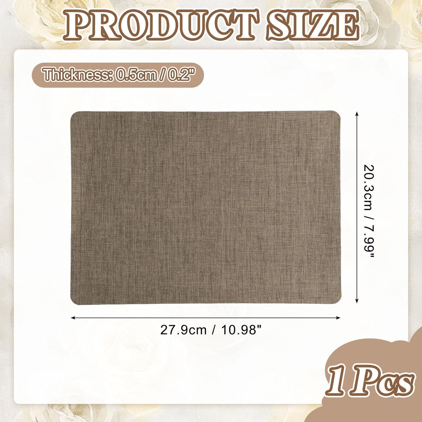 PATIKIL Linen Repair Patch, 8 x 11 Inch Self-Adhesive Linen Fabric Repair Patches for Sofa Couch