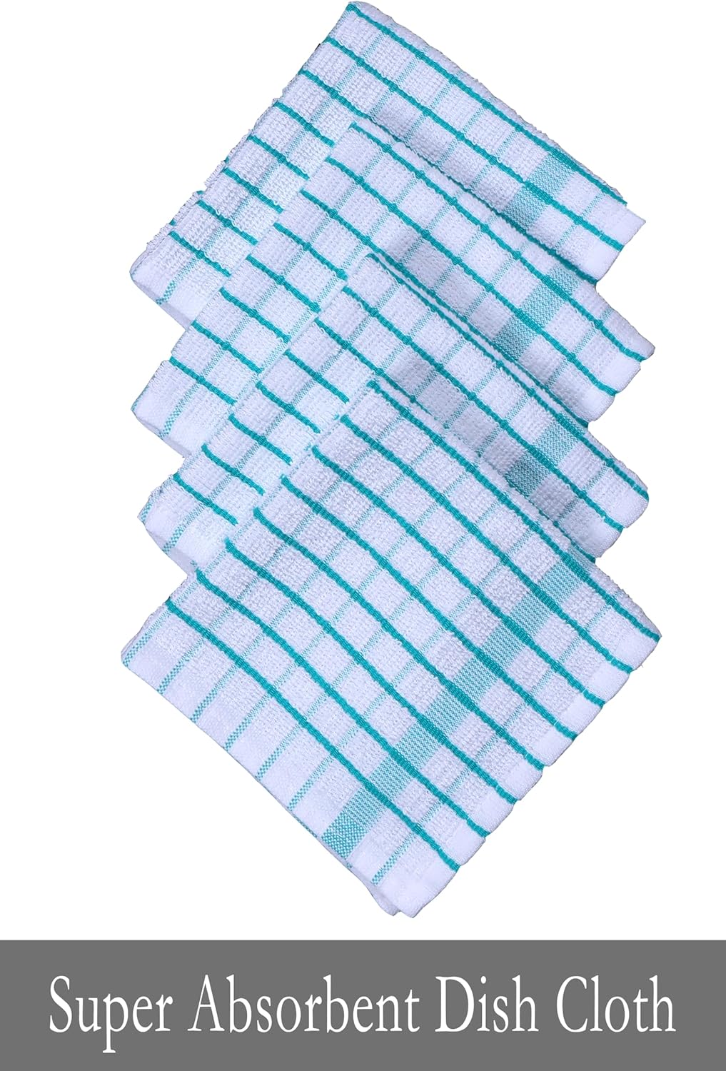 AMOUR INFINI Kitchen Dish Cloths Set of 8 - Ultra Soft, Highly Absorbent, Quick-Drying Terry Cotton
