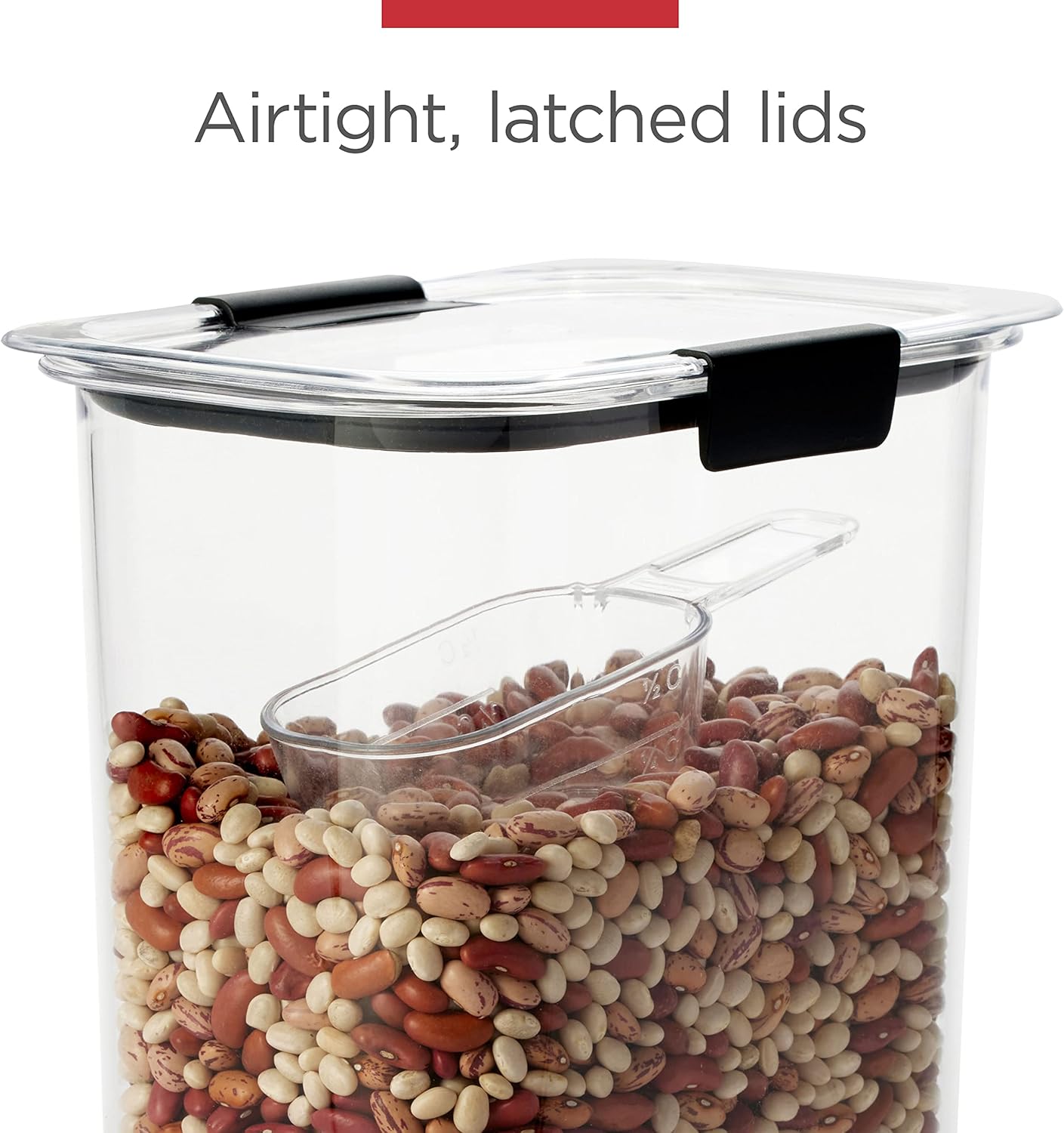Rubbermaid Brilliance Airtight Cereal Food Storage Container, Shatterproof, BPA-Free and