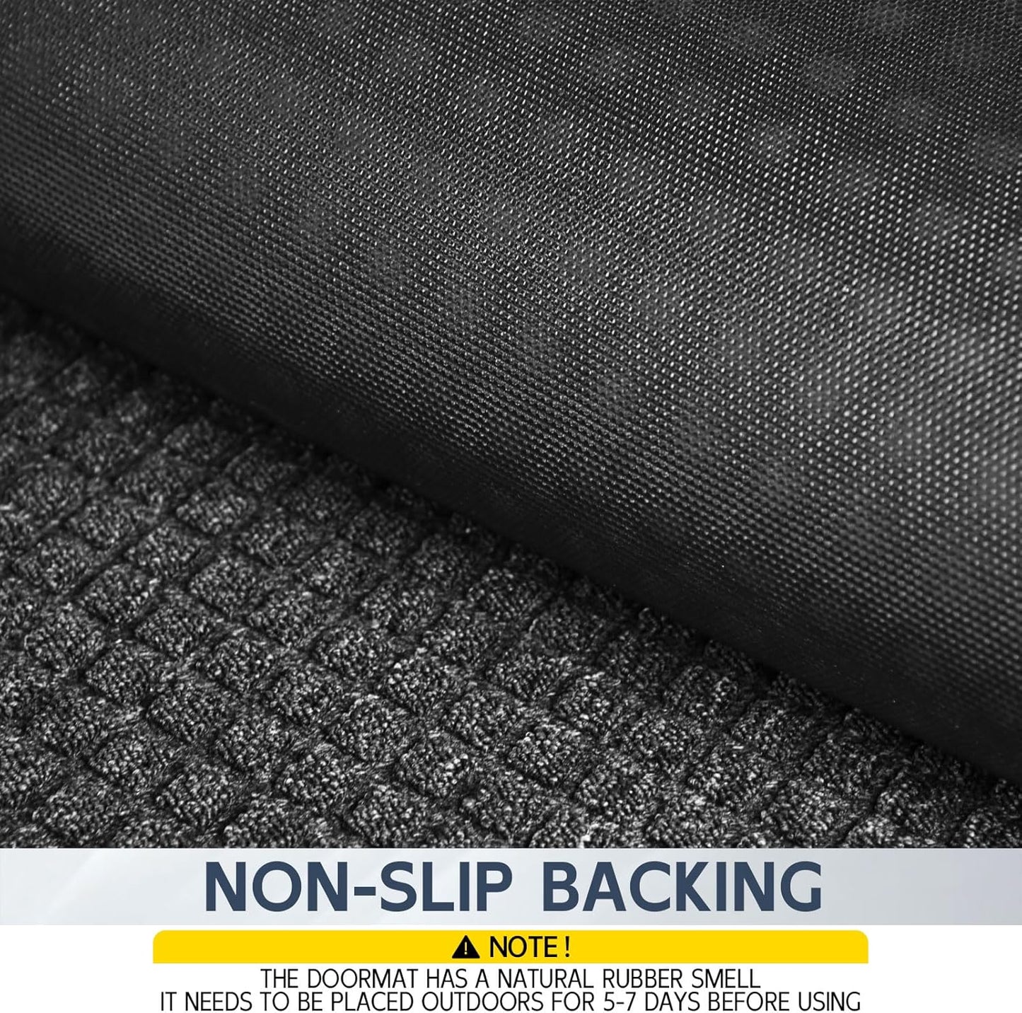 Indoor Outdoor Front Door Mats, 72" x 48" Rubber Backing Non Slip Durable Welcome Floor Mats for