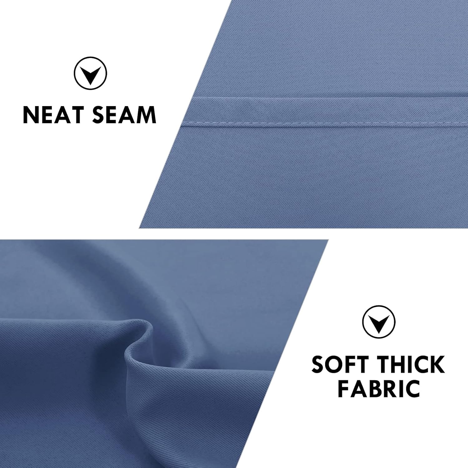 DWCN Blackout Curtains – Thermal Insulated, Energy Saving & Noise Reducing Bedroom and Living Room