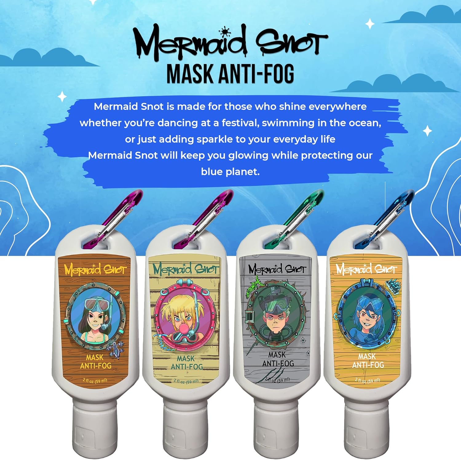 Neutripure Mermaid Snot Anti Fog Gel for Scuba Diving - Audrey