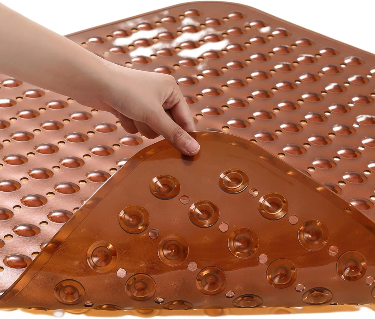 ENKOSI Extra Large Square Non Slip Shower Mat - 31 x 31-inch XL Bathroom Shower Mat - Square Shower