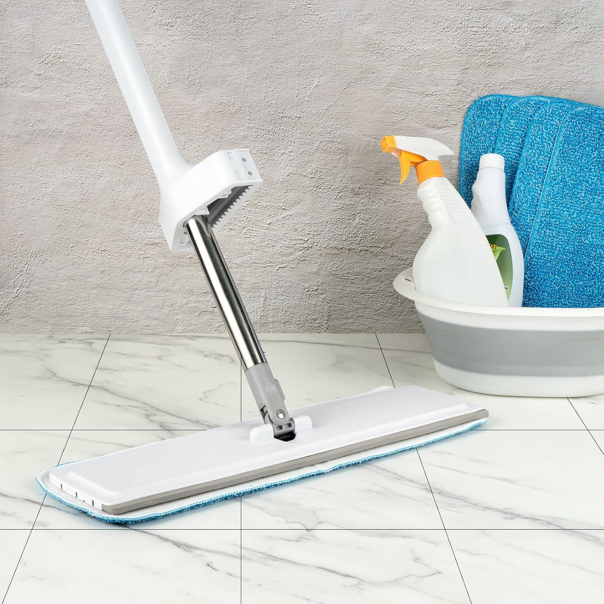 Microfiber Mop Pads, 18.5 x 6.3 Inch Reusable and Washable Spray Mop Pads, Wet and Dry Household