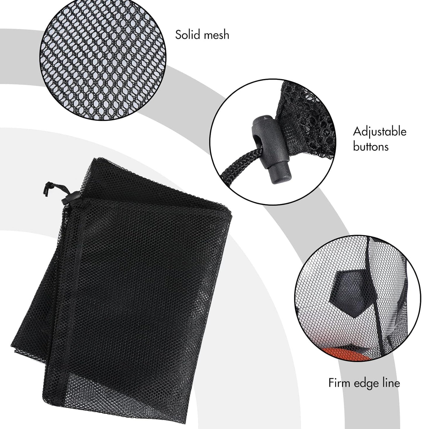Berlune 30 Pack 24 x 36 Inches Large Mesh Bags for Laundry, Wash bags, Sturdy Mesh Material Closed