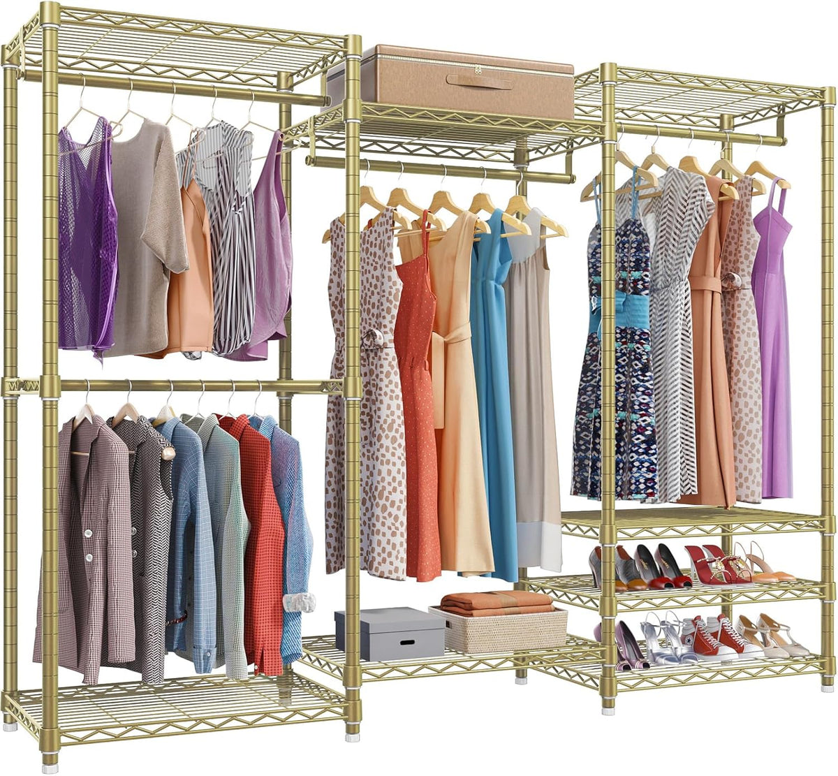 VIPEK V5 Portable Closet Wardrobe Heavy Duty Clothes Rack, Freestanding Metal Clothing Racks Custom