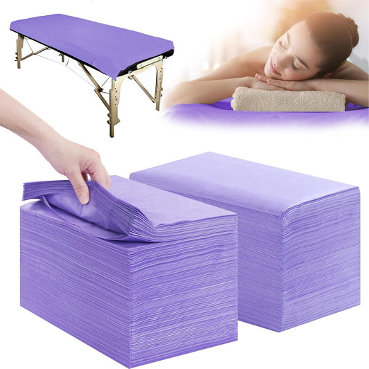 Disposable Bed Sheets 200 Pcs 31" x 71" Massage Table Sheets Non Woven Fabric SPA Bed Cover