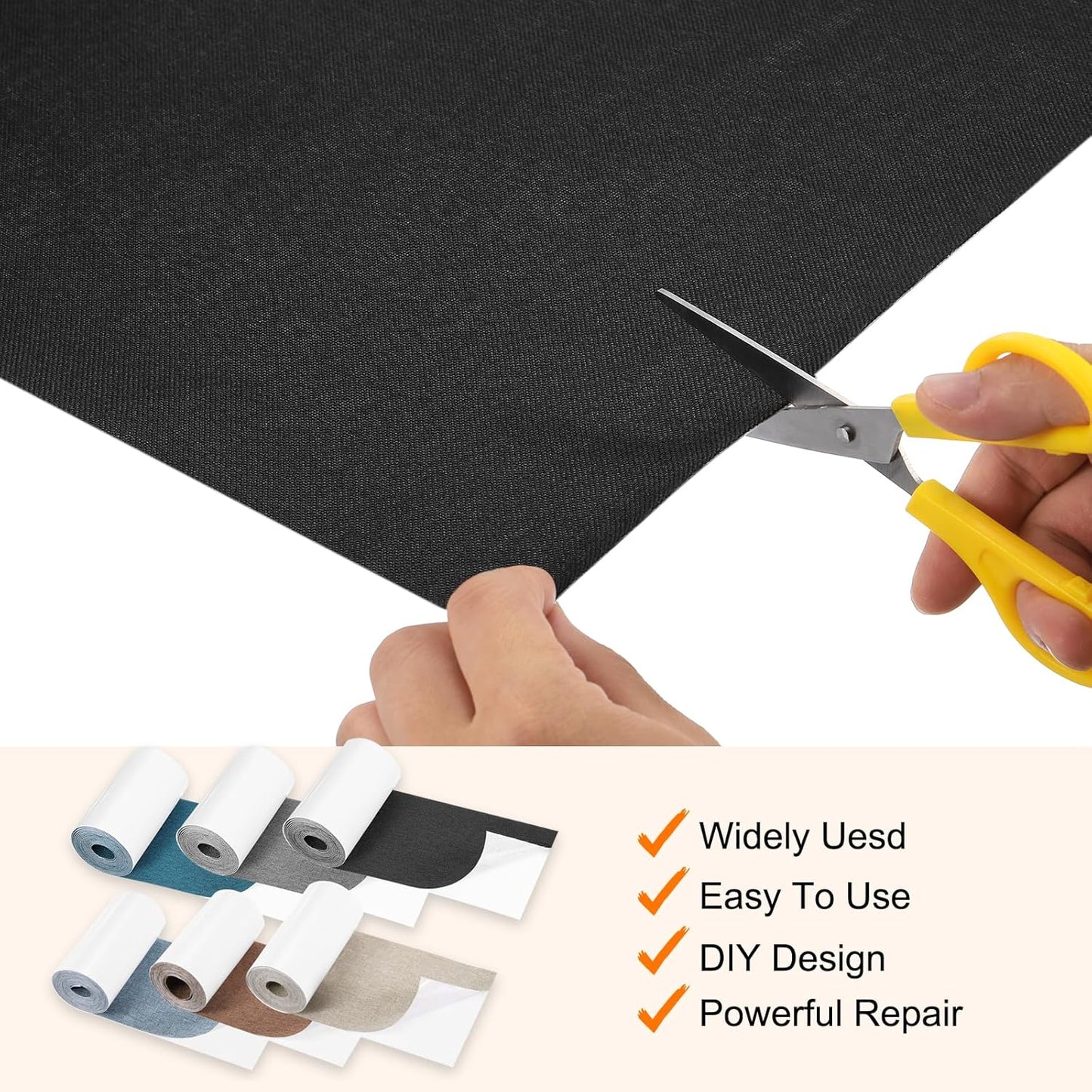 Repair Patches Repair Tape Self-Adhesive DIY Repair Patch Linen Gear Patch for Sofa, Furniture