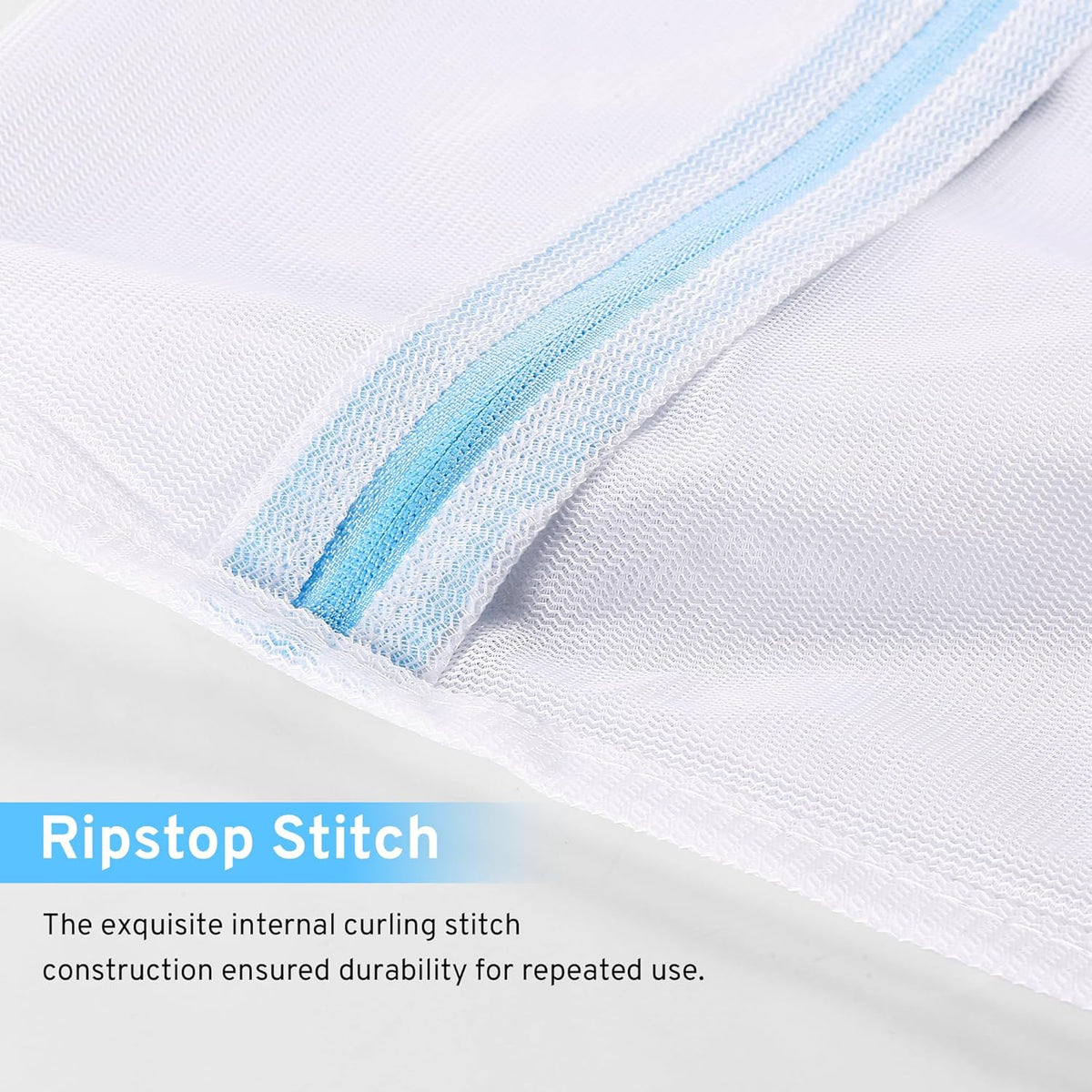 Ultimate 7 Pack 6 Size Mesh Laundry Bags Set for Delicates with AUTO-Lock Zipper, Lingerie Bags for