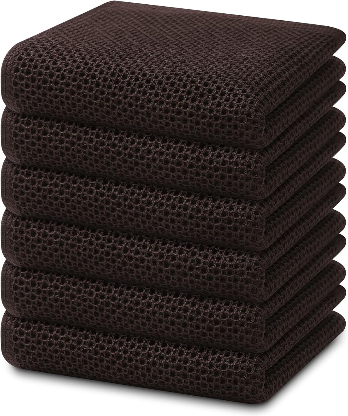Homaxy 100% Cotton Waffle Weave Kitchen Dish Towels, Ultra Soft Absorbent Quick Drying Cleaning