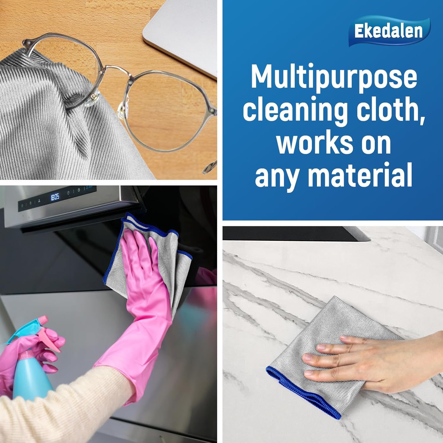 Microfiber Cleaning Cloth Polishing Glass Cleaner Absorbent Kitchen Towel Quick Drying Miracle Lint