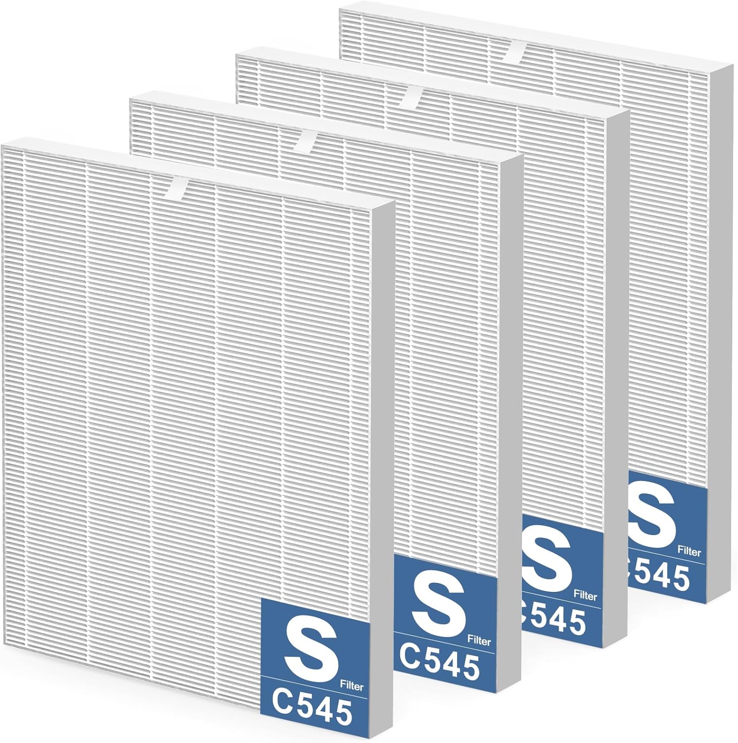 4 Pack C545 HEPA Replacement Filter S Compatible with Winix C545 Air Purifier, Replaces Part