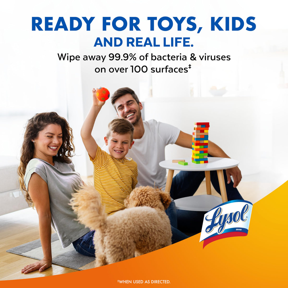 Lysol Disinfecting Wipes, Multi-Surface Cleaner, Mango, 80 ct.