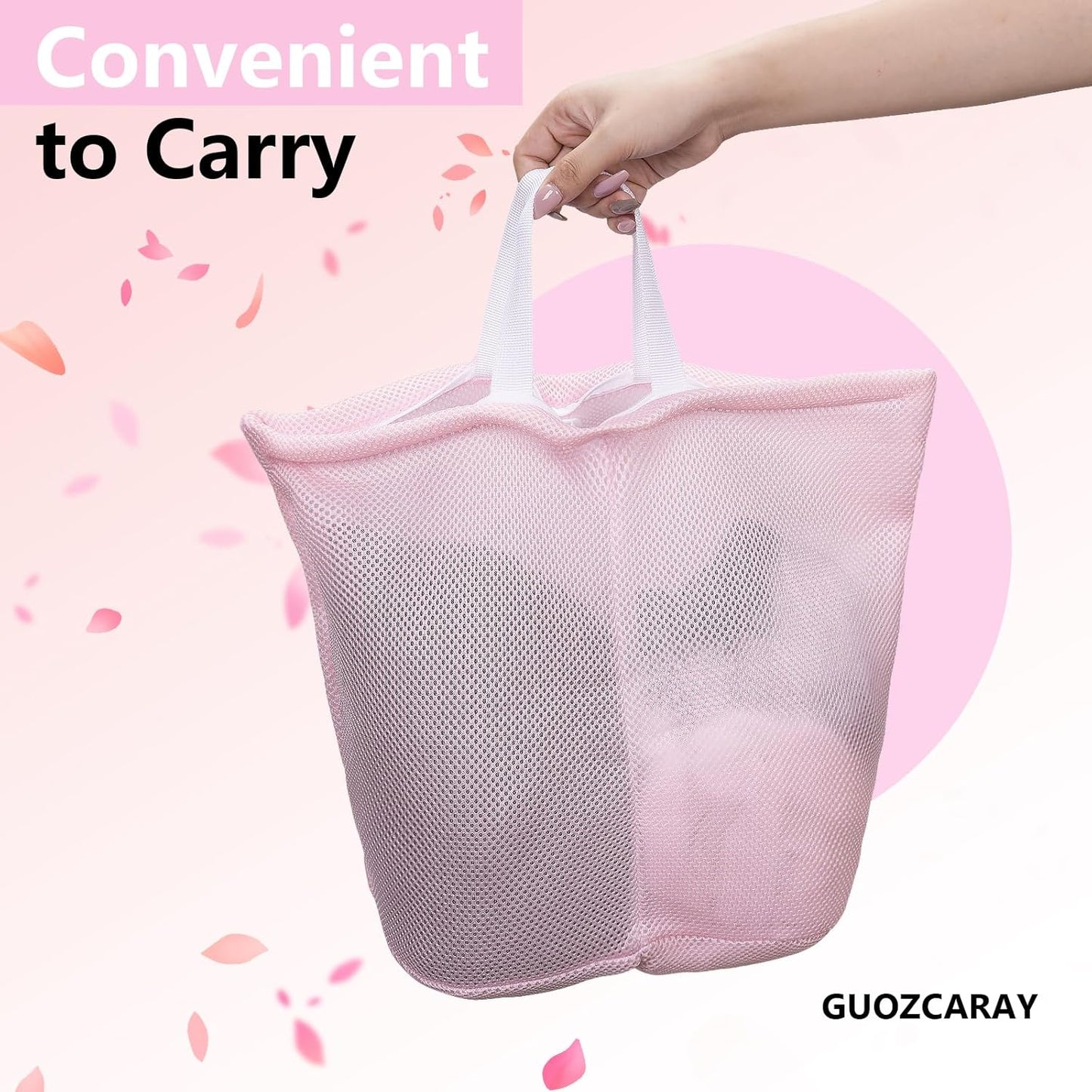 2 Pcs Special Zoning laundry bag for delicates with handles mesh laundry bags washing machine