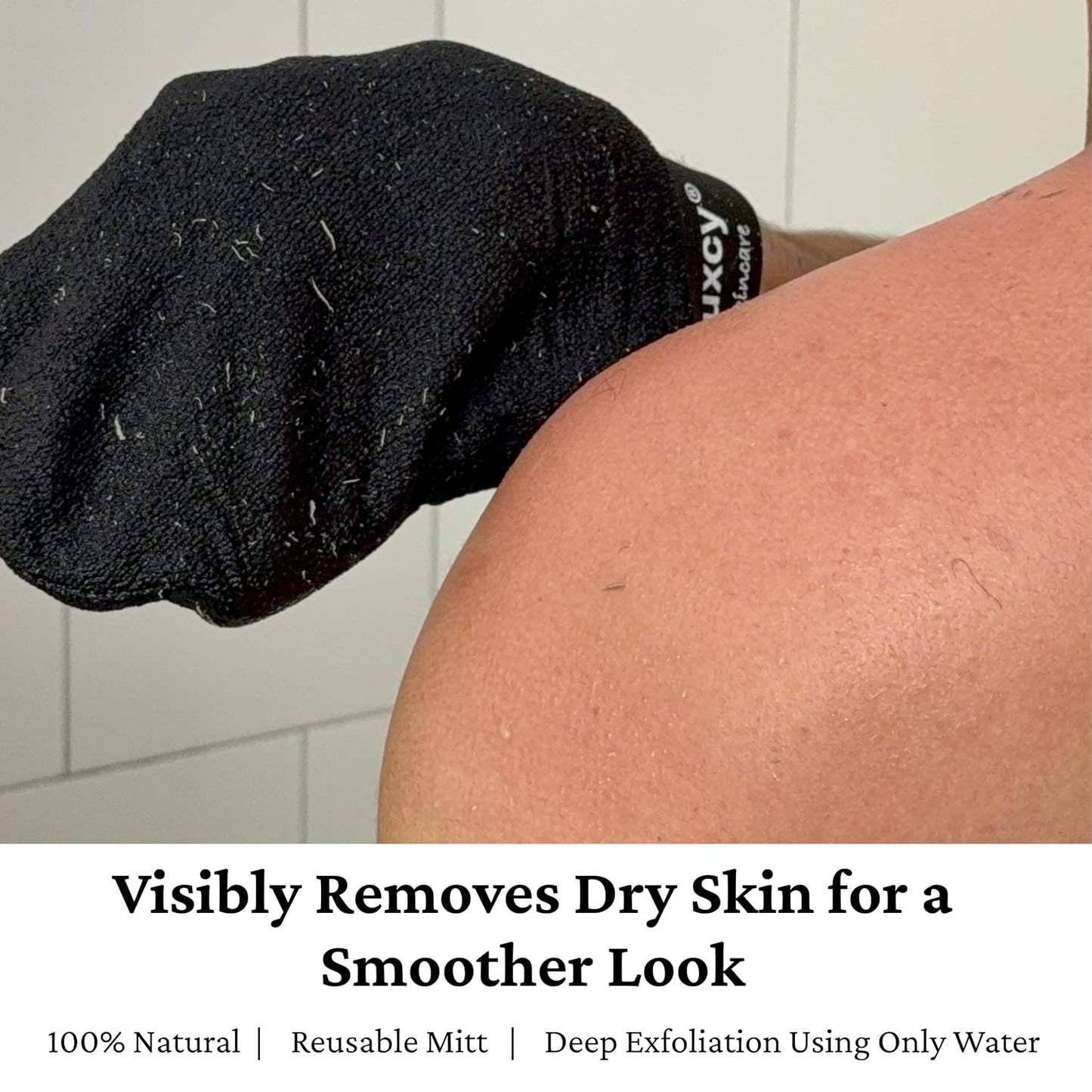 Premium Korean Exfoliating Mitt & Body Scrubber Glove, Viscose Fiber Dead Skin Remover for Smooth