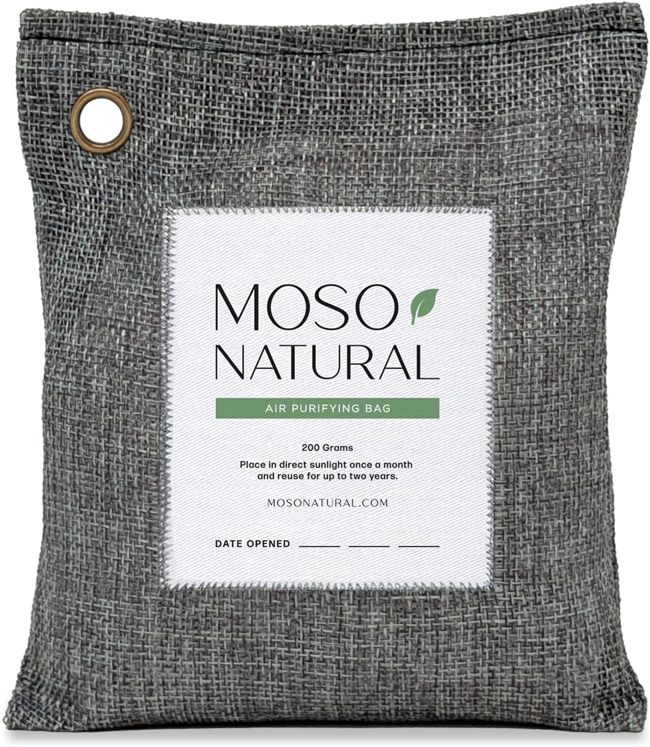 Moso Natural Air Purifying Bag 200g | Premium Bamboo Charcoal Odor Absorber for Home & Car | Closet