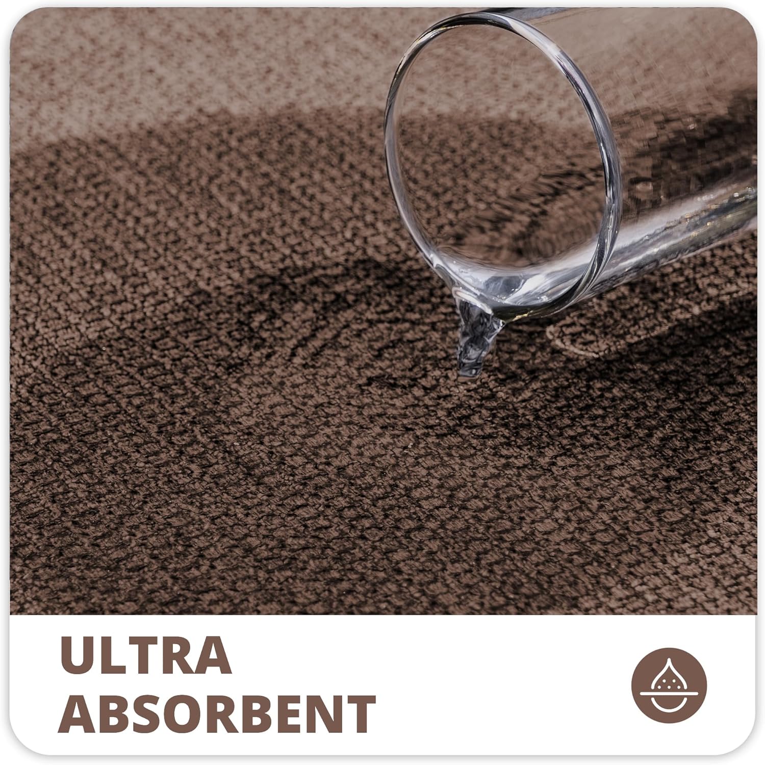 Bathroom Rugs Set 2 Pieces,Thin Bathroom Mats,Toilet Rugs,Quick Dry,Non-Slip,Machine Washable,Low