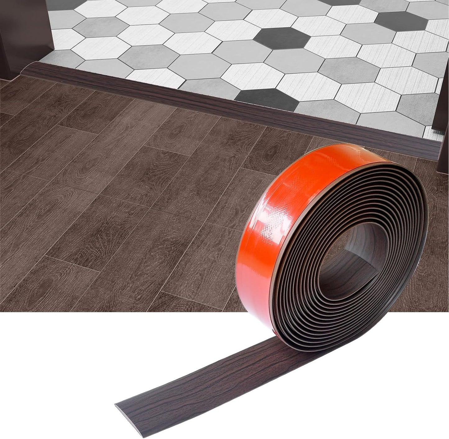 Floor Transition Strip & Self Adhesive Floor Vinyl Floor Edge Trim Laminate Floor Gap Covering