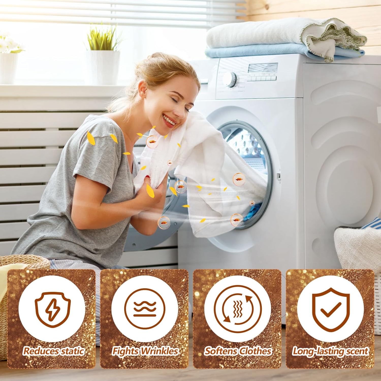 600 Count Dryer Sheets Bulk Fabric Softener Fresh Scent Dryer Sheets Naturally Softens and Removes
