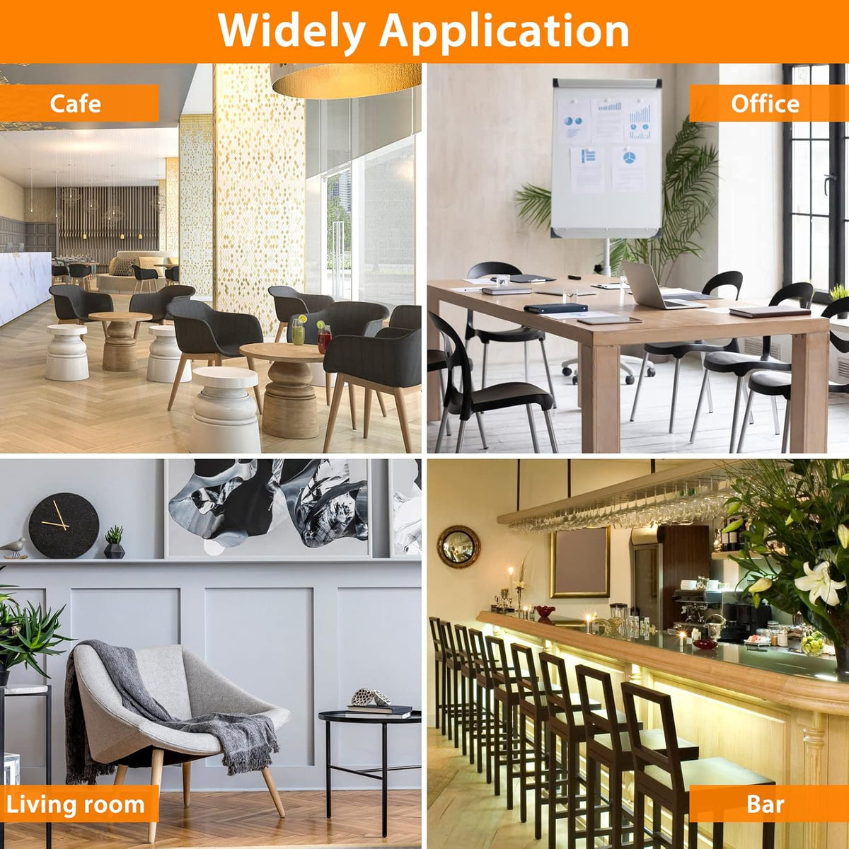 36 Pcs Square Chair Leg Floor Protectors, Felt Furniture Pads for Hardwood Floors, Chair Leg