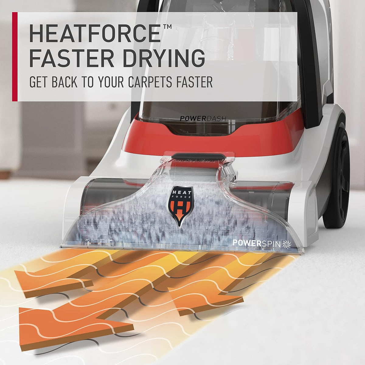 Hoover PowerDash Pet+ Compact Carpet Cleaner Machine, Lightweight Carpet Shampooer Machine