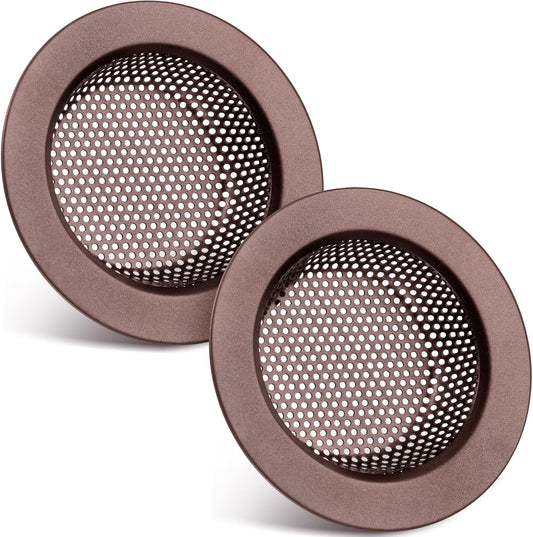 Retisee 2 Pcs Sink Strainer Stainless Steel Kitchen Sink Drain Strainer Basket Cover Mesh Hair Food