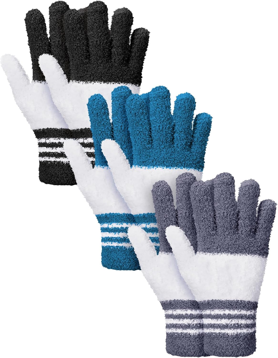 Patelai 3 Pairs Microfiber Plant Dusting Gloves Leaf Cleaning Gloves for Indoor Plants, Blinds