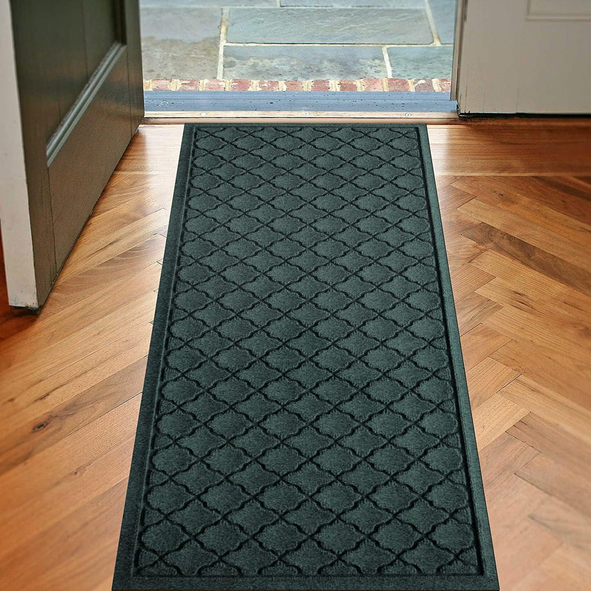 WaterHog Heavy Duty Runner Door Mat, 2' x 5', Made in USA, Durable & Skid-Resistant Entryway Mat