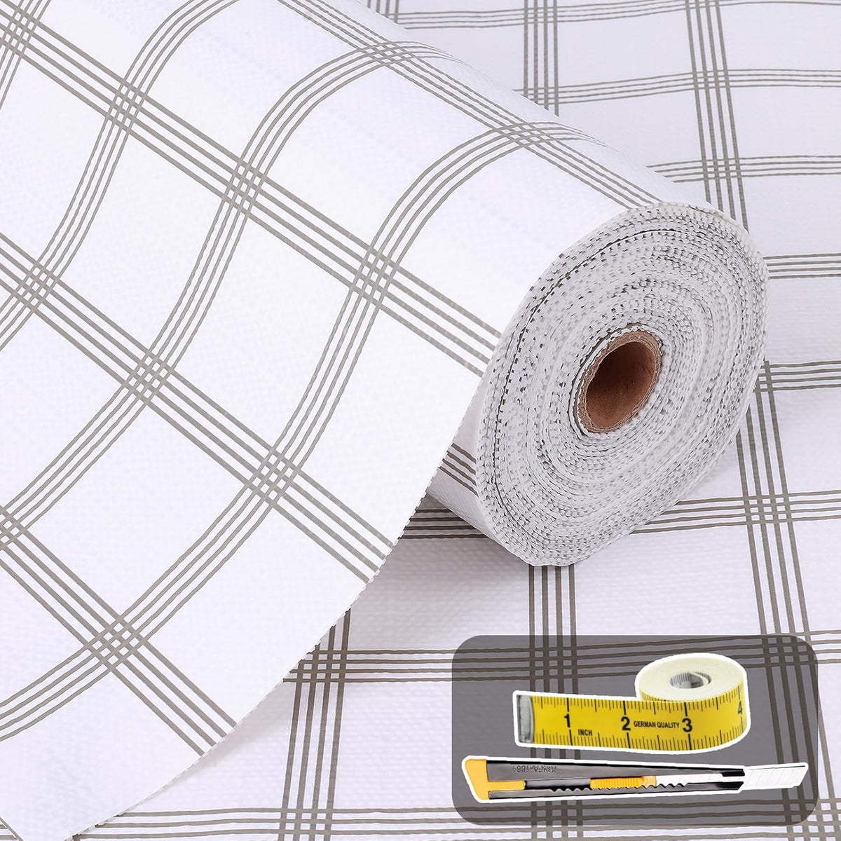 Shelf Liner for Kitchen Cabinets Non Adhesive Drawer Liner Non-Slip Thickened Shelf Liner Paper