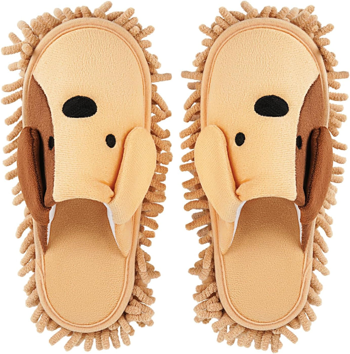 Cartoon Dog Mop Slippers Microfiber Clean Dusting Slippers Detachable Mopping Shoes for Office Home