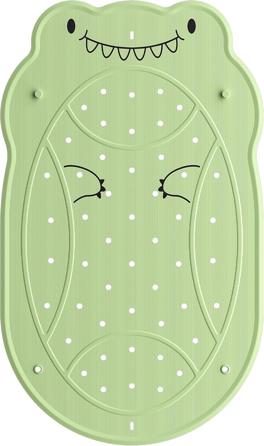 UNEEDE Dinosaur Kids Bathtub Mat - Extra Thick Rubber Shower Mat for Toddlers, 30"x18" Bath Mat