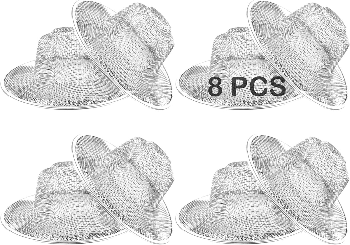 8PCS Metal Mesh Kitchen Sink Strainer, 4.41" Stainless Steel Slop Basket Filter Trap, Mesh Sink