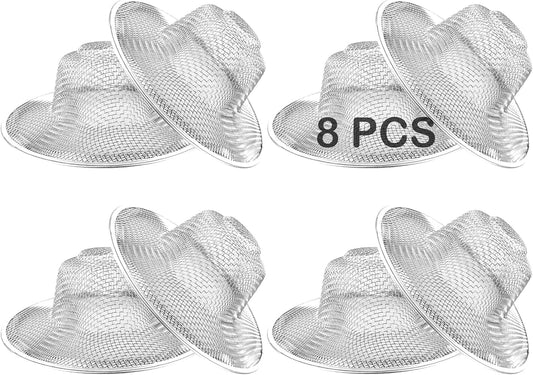 8PCS Metal Mesh Kitchen Sink Strainer, 4.41" Stainless Steel Slop Basket Filter Trap, Mesh Sink
