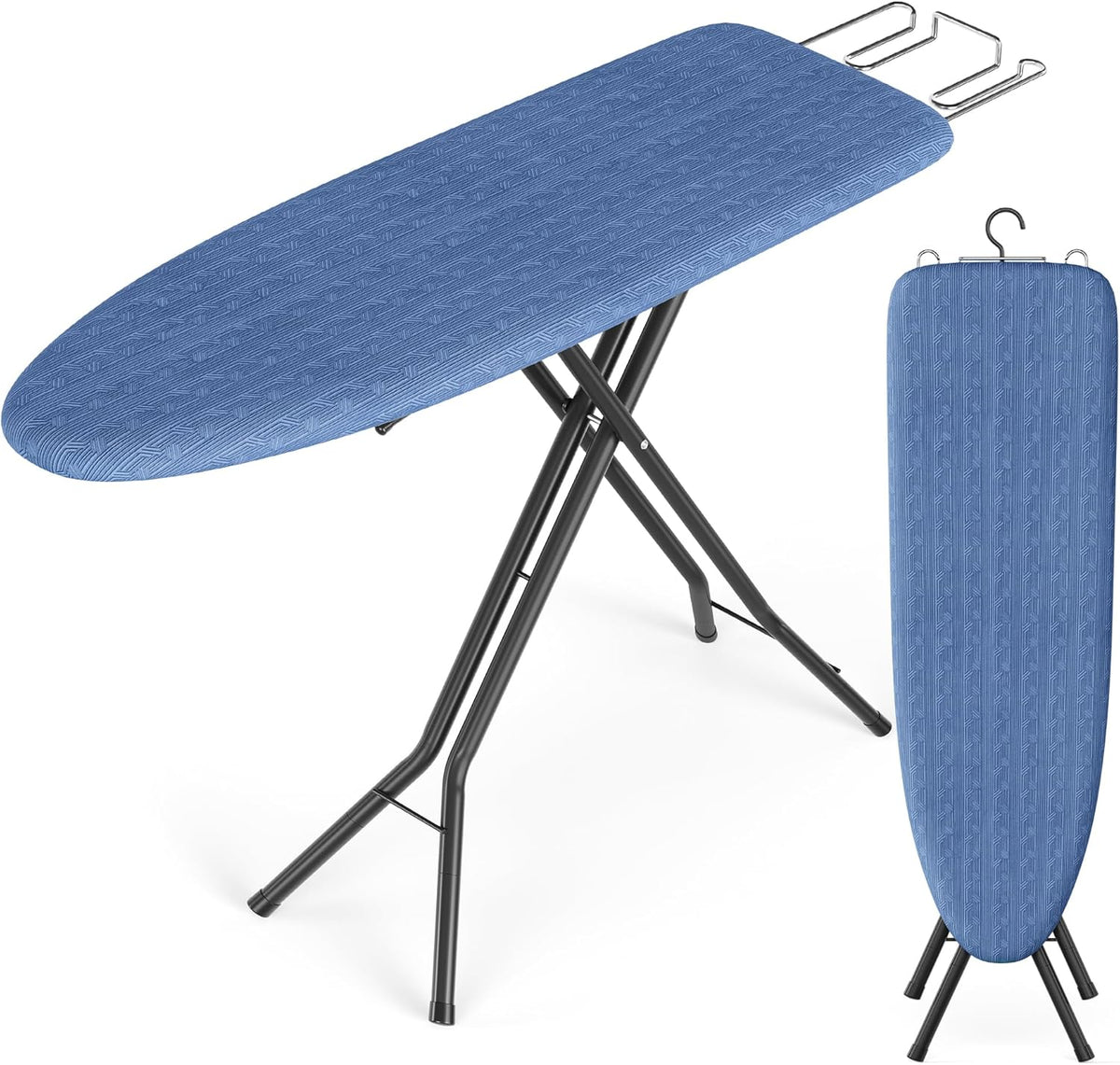 SONGMICS Ironing Board, Foldable Iron Board, Height Adjustable up to 35 Inches, with 4 Layered