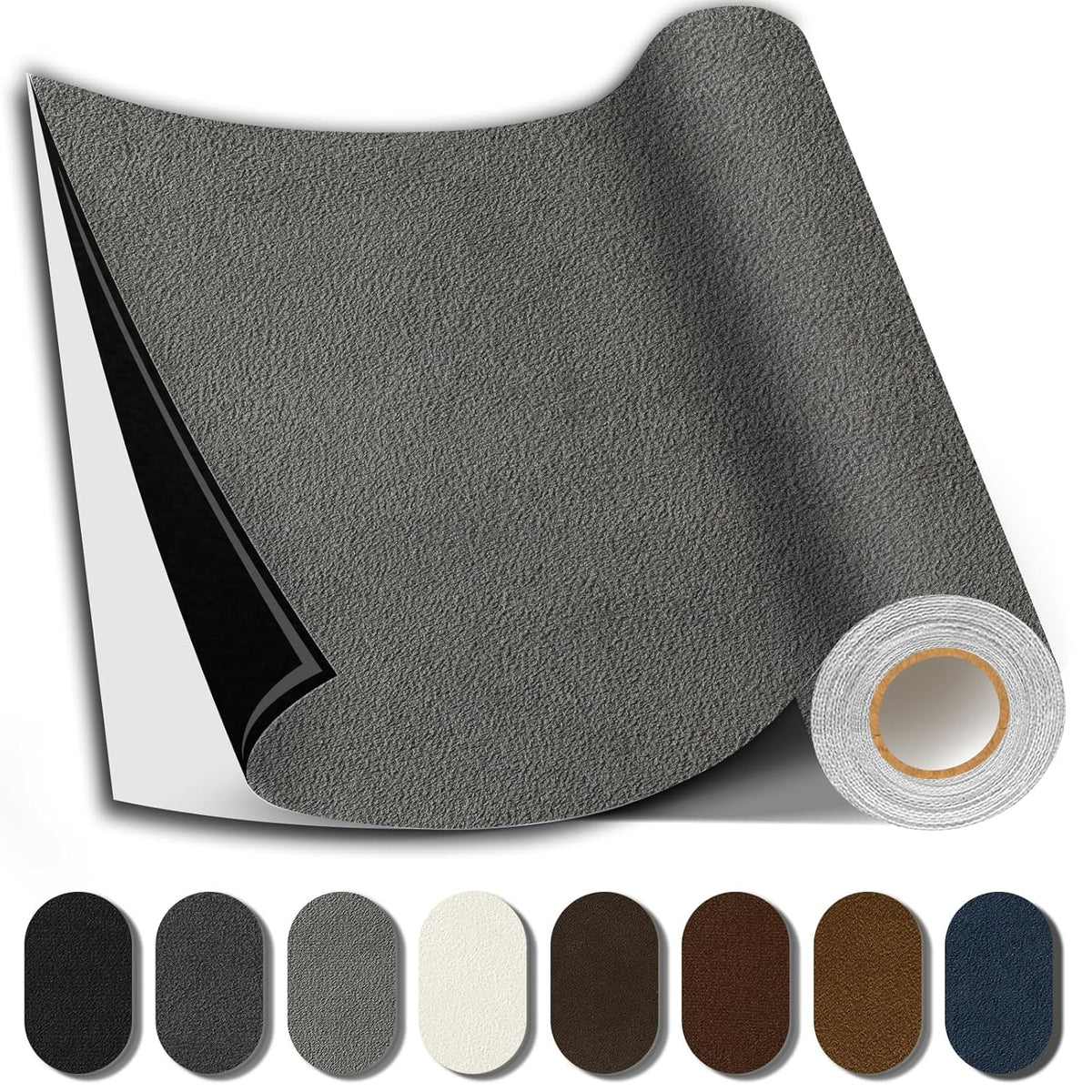 Suede Repair Patch, 17X158 Inch Fabric Large Repair Tape, Self-Adhesive Patches for Furniture
