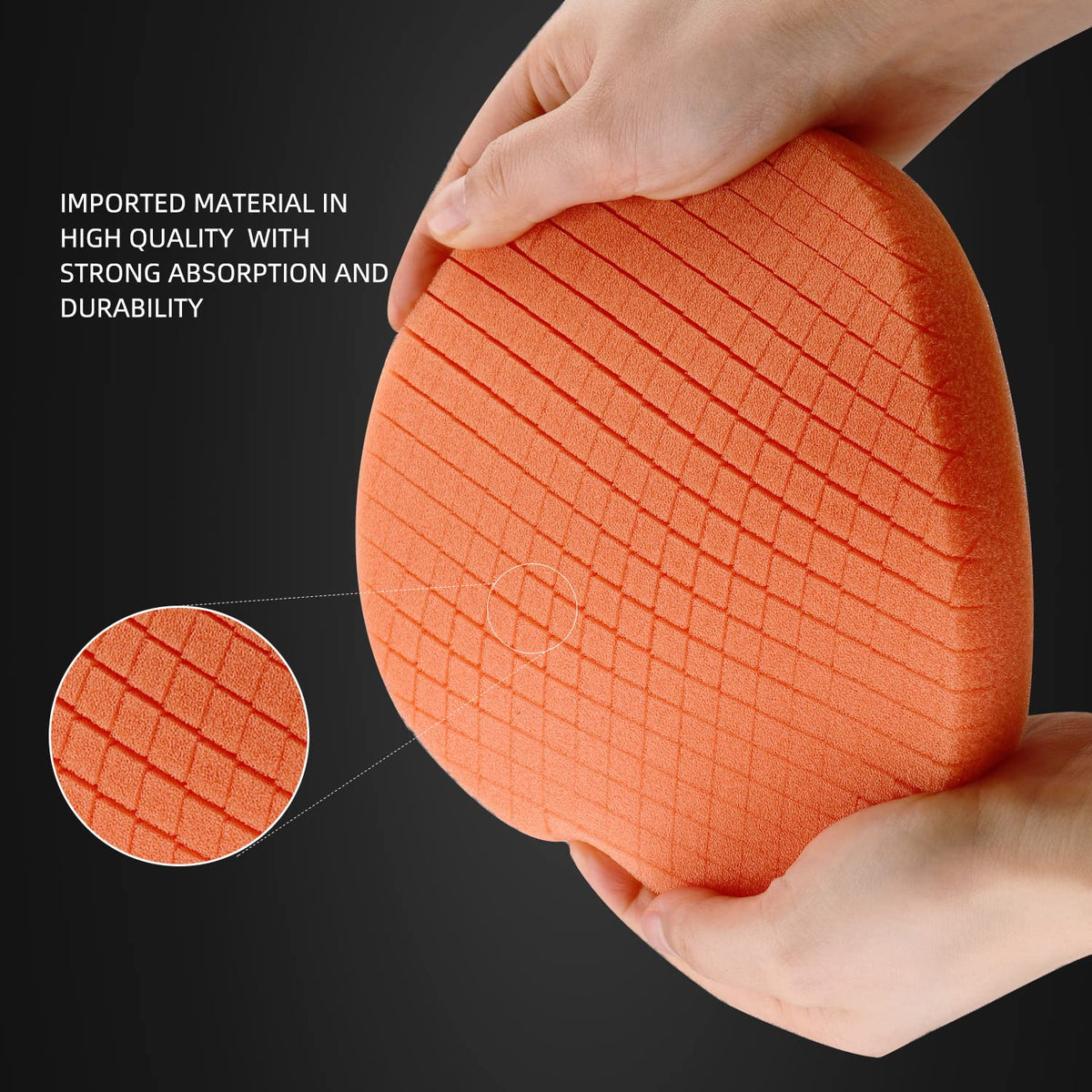 SPTA 5Pc 5.5 Inch Face for 5 Inch 125mm Backing Plate Compound Buffing Sponge Pads Cutting