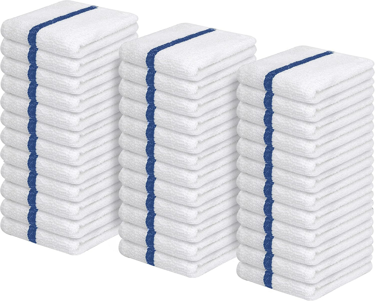 Avalon Towels Terry Bar Mop Towels (Value Pack of 36) Size 16"x19" – Absorbent and Durable