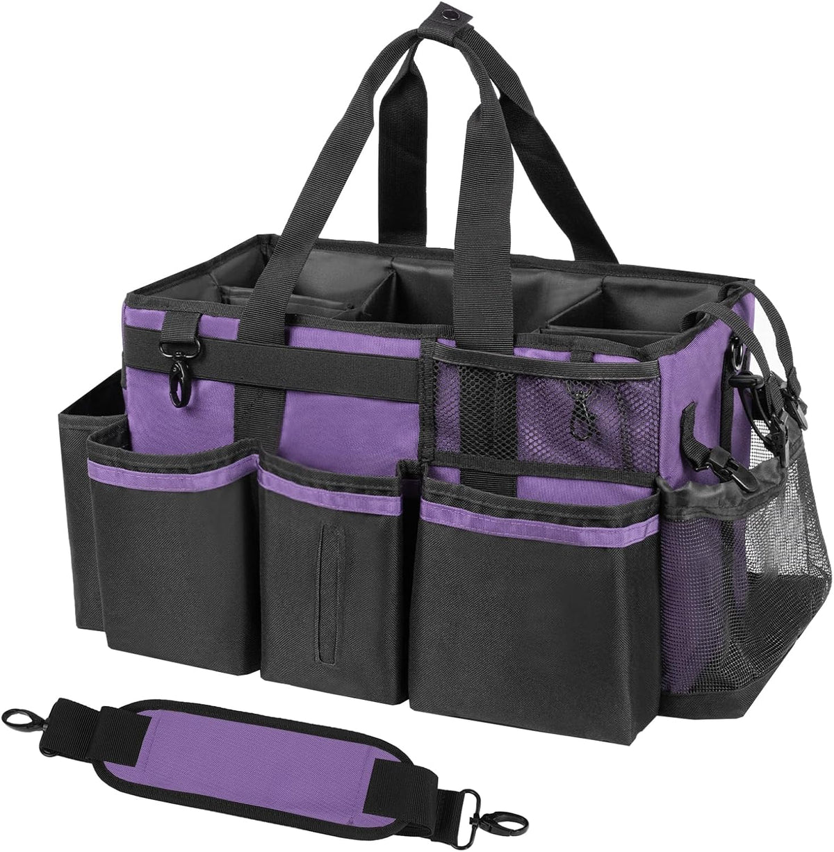 Wearable Cleaning Caddy, Cleaning Caddy Supplies Organizer with Handle & Shoulder Straps for