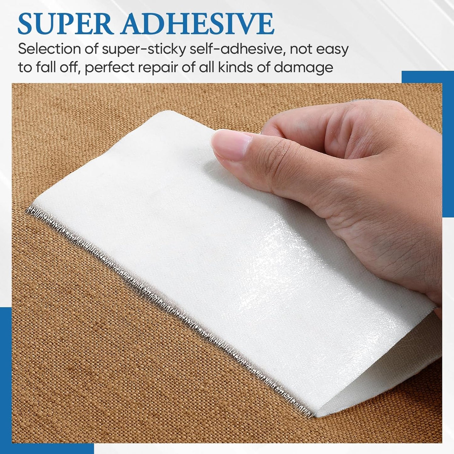 Canvas Patch 5.5 x 8 Inches 6Pcs Self-Adhesive Waterproof Canvas Patch Kit for Repairing