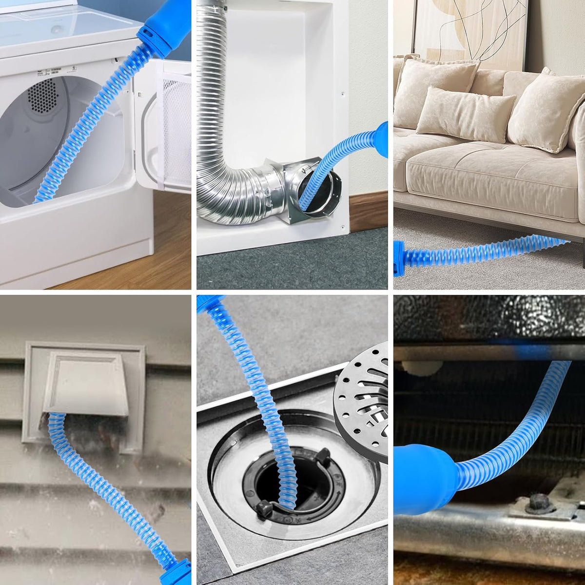 Dryer Cleaner Vent Brush - 70cm or 75cm Long Flexible Dryer Vent Cleaner & Refrigerator Condenser