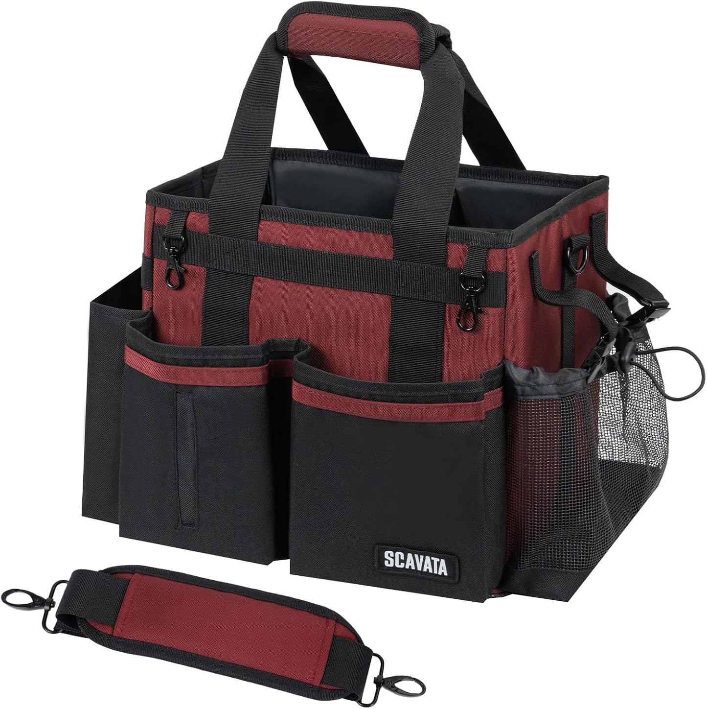 Compact Wearable Cleaning Caddy, Small Cleaning Caddy Supplies Organizer with Handle & Shoulder