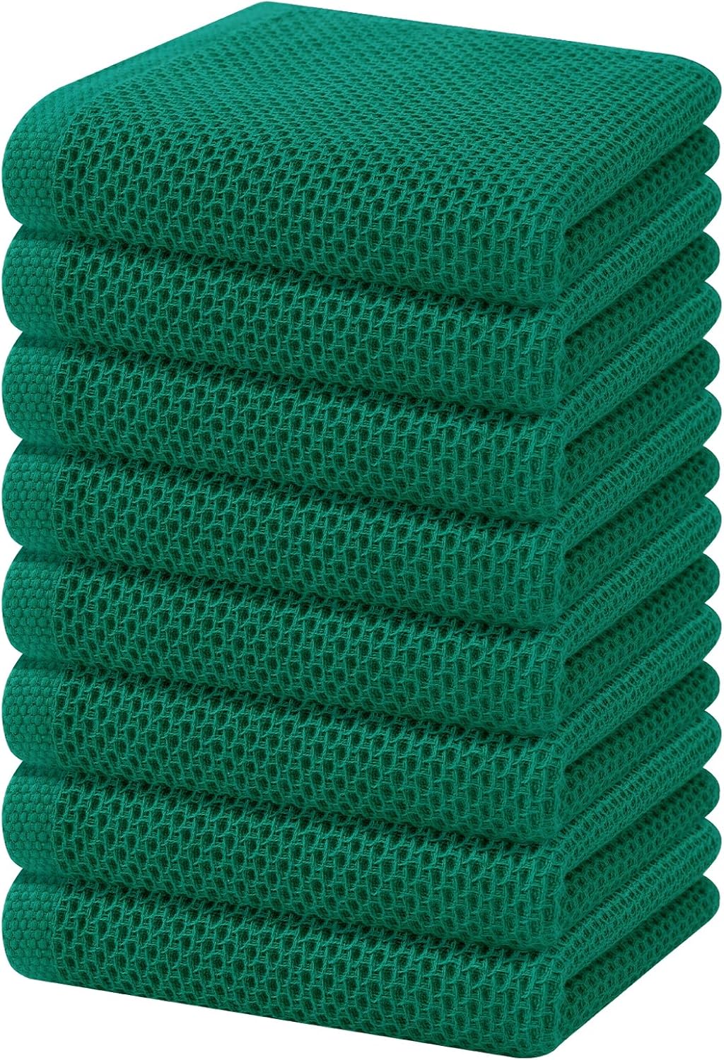 Homaxy 100% Cotton Waffle Weave Kitchen Dish Towels, Ultra Soft Absorbent Quick Drying Cleaning