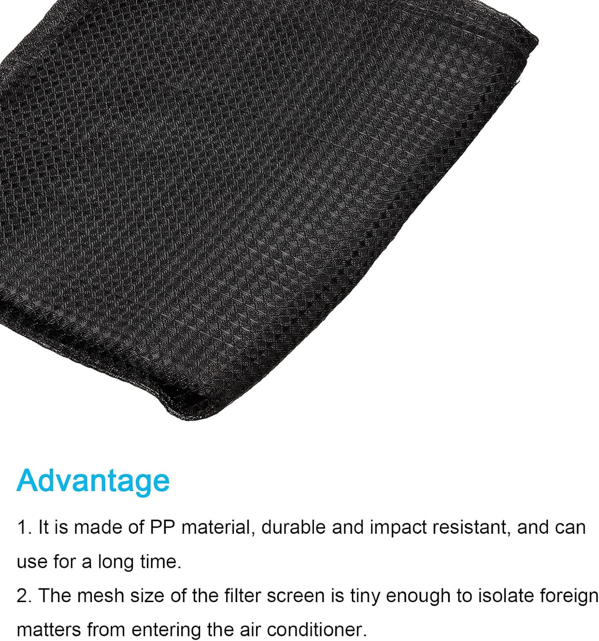 PATIKIL 47.2" x 39.4" Air Conditioner Air Filter Material, Plastic Dustproof Filtering Mesh Screen