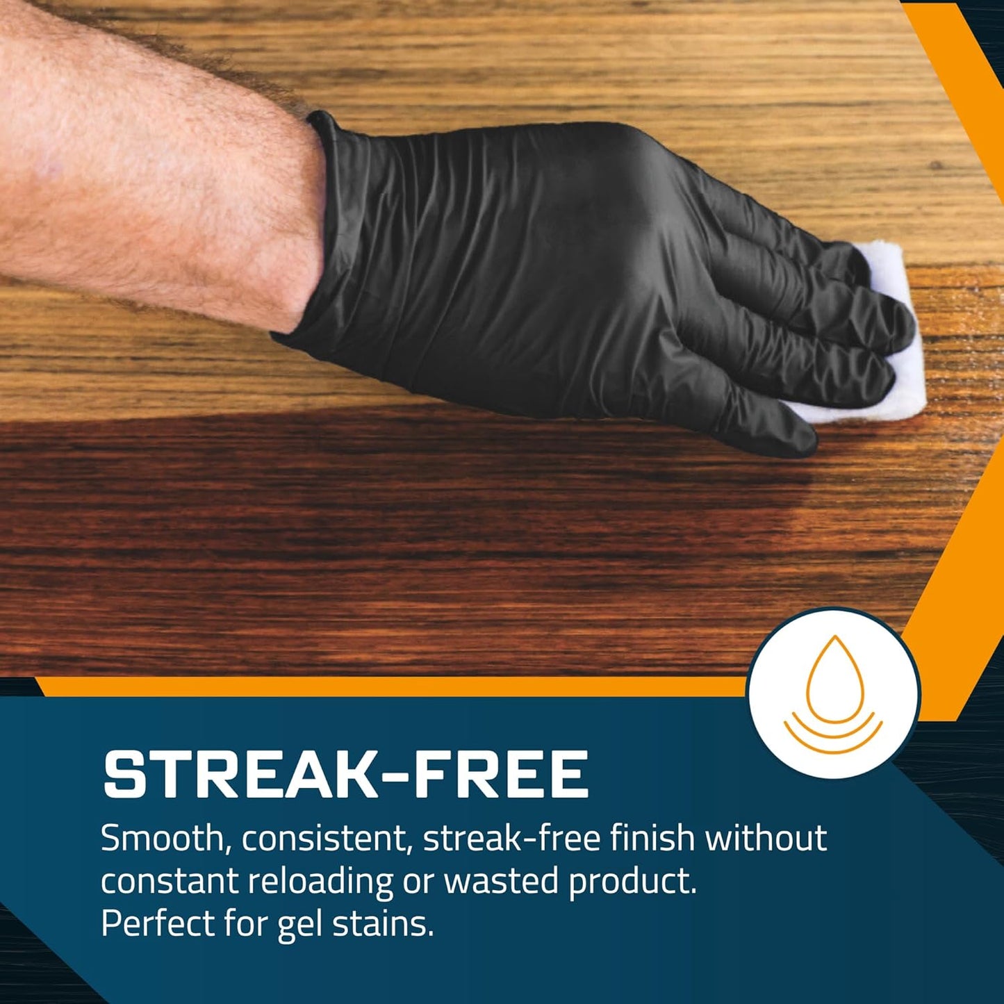MāKRS Stain Pad, Cut-to-Size Staining Pads, 10-Pack, Lint, Snag, Streak-Free Applicator, Micro
