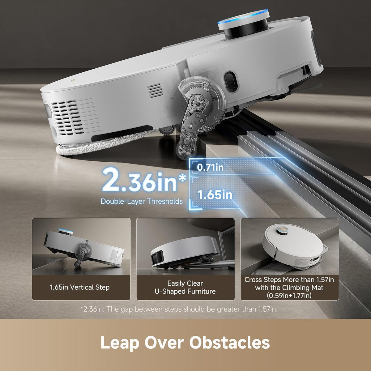 DREAME X50 Ultra White Robot Vacuum and Mop with Auto-Empty and Mop Self-Cleaning, 20,000Pa