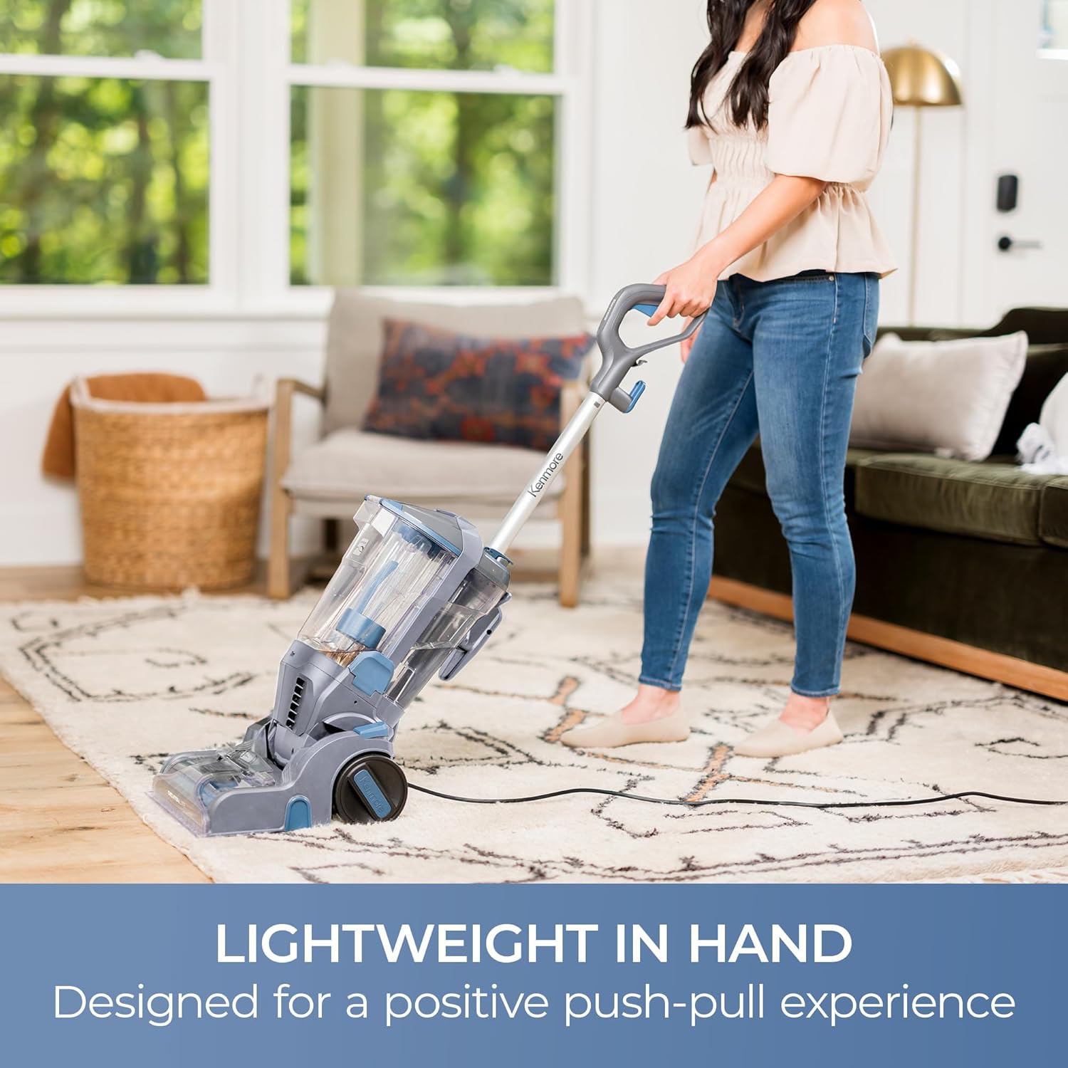 Kenmore KW4010 Pet Portable Carpet Cleaner Machine with High Cleaning Power, 3.2L Clean Tank & 1.4L