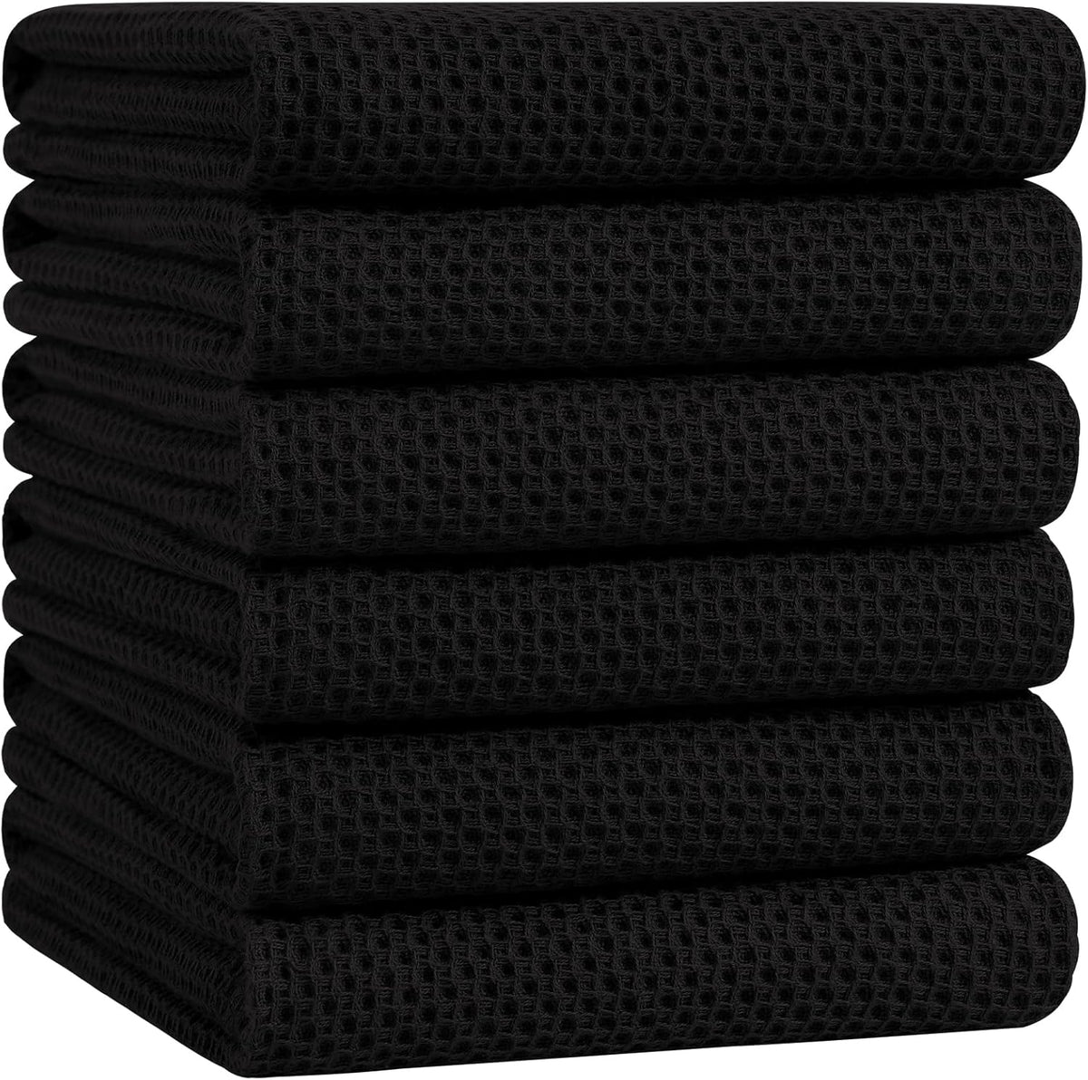 Homaxy 100% Cotton Oversized Waffle Weave Kitchen Dish Towels, Ultra Soft Absorbent Quick Drying