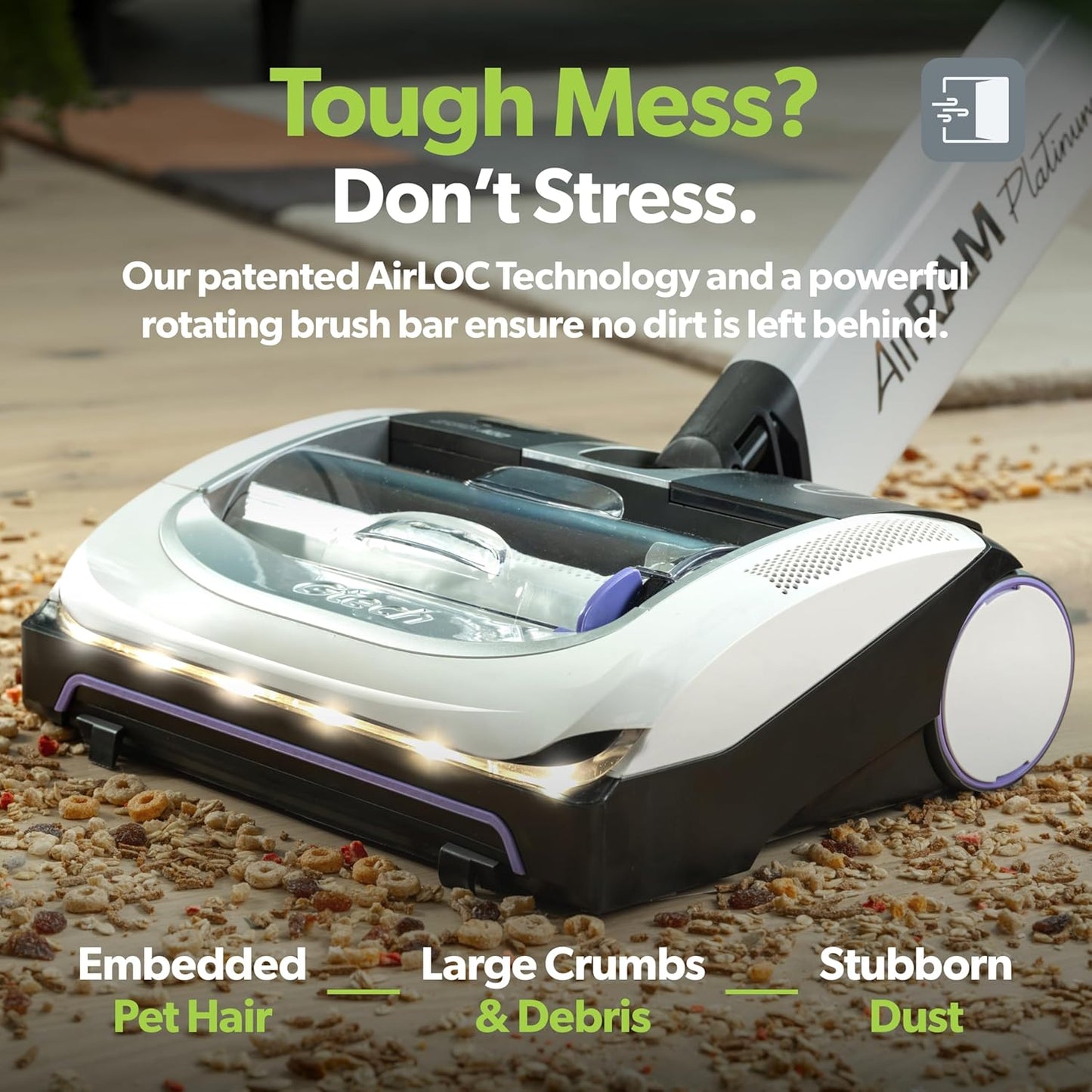 Gtech AirRAM Platinum Cordless Vacuum Cleaner - Includes Anti-Hair Wrap Brush Bar - Perfect for